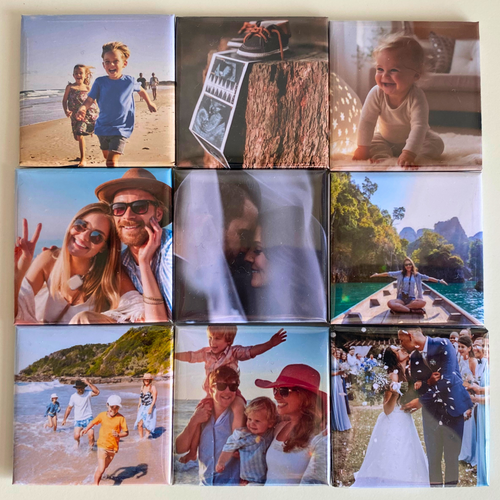 Set van 9 fotomagneten