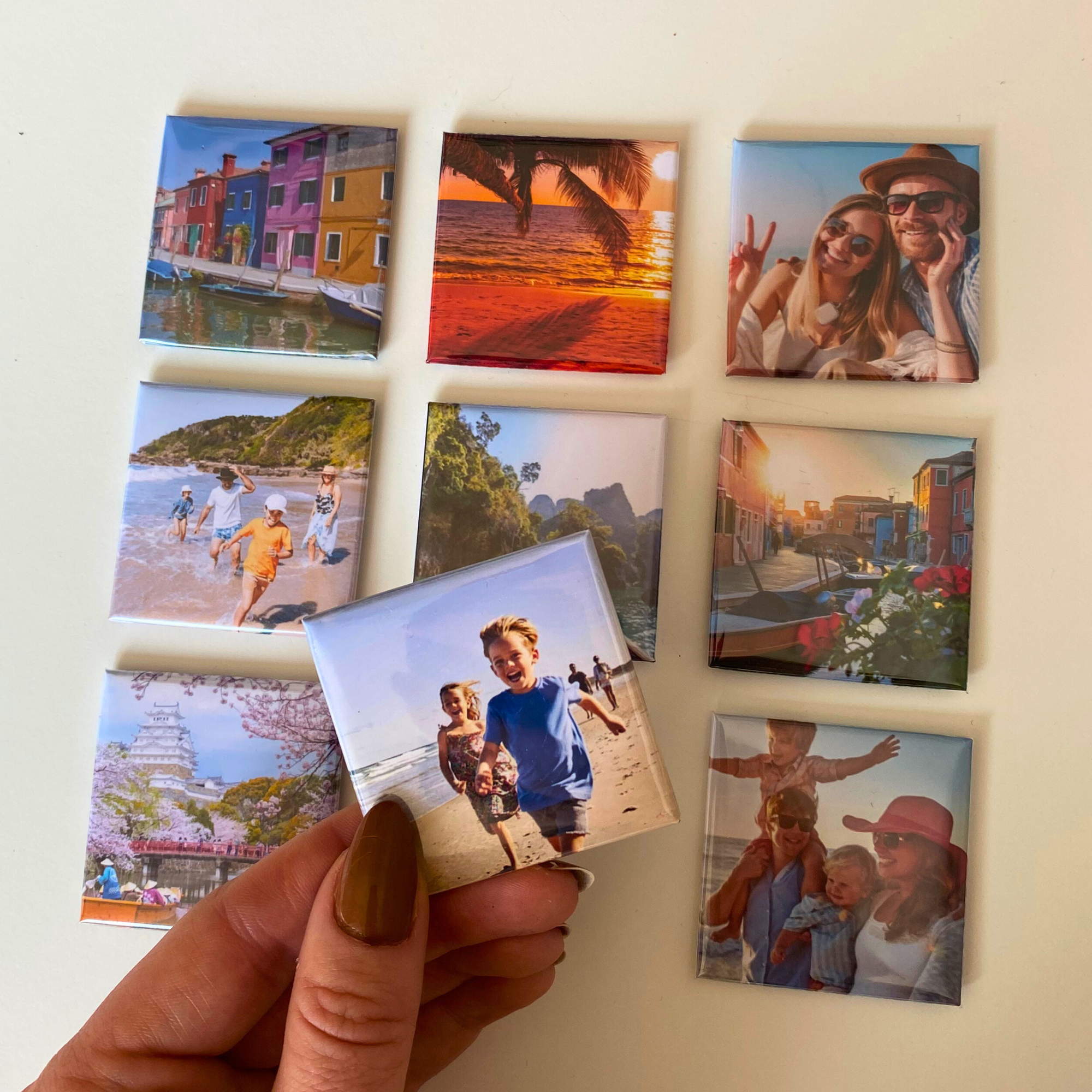 Set van 9 fotomagneten
